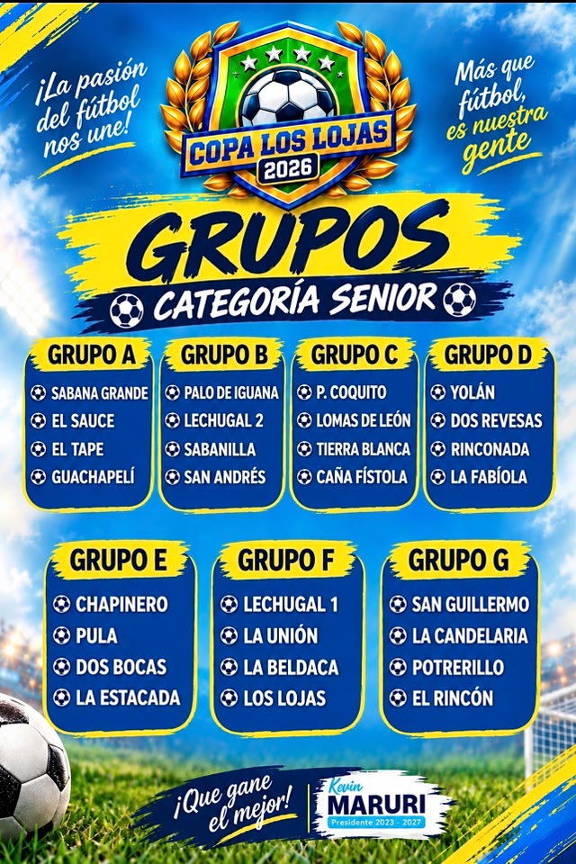 Los Lojas: Conoce los grupos de la Copa Senior 2026